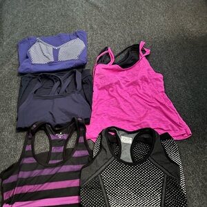 Athleta Women's Tank Tops - Purple, Pink, Black